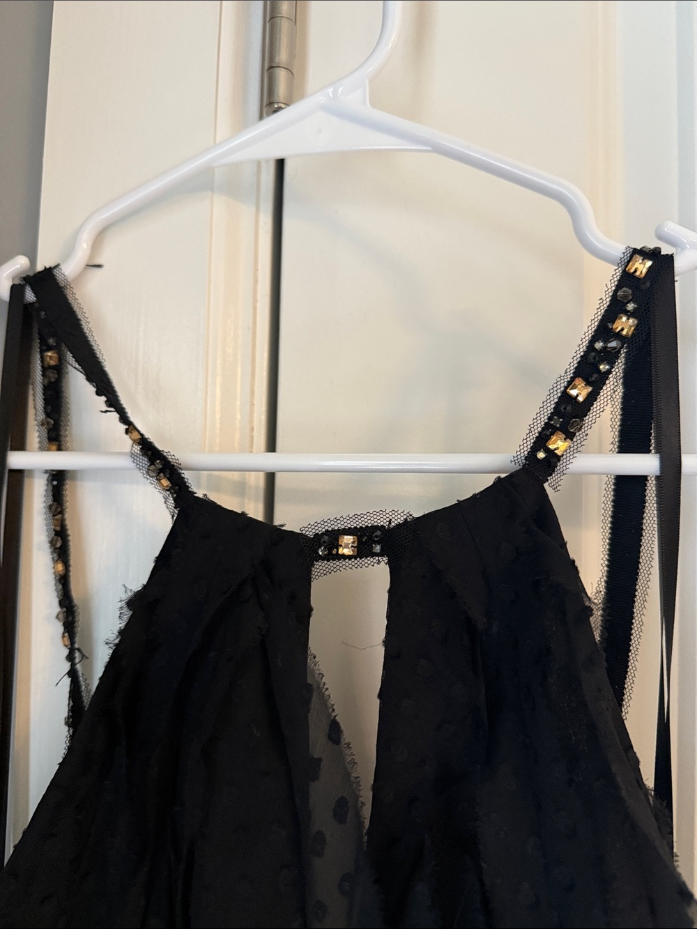 BCBGMaxAzria Black Tiered Halter Maxi Dress - Picture 4 of 8